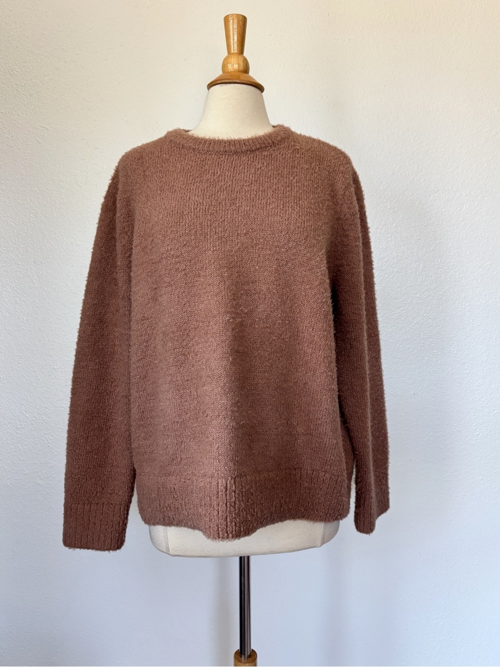 Cozy Brown Crewneck Sweater